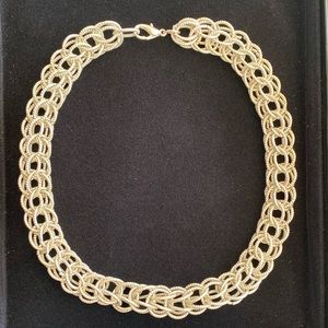 Silvertone necklace approx. 15.5 inches